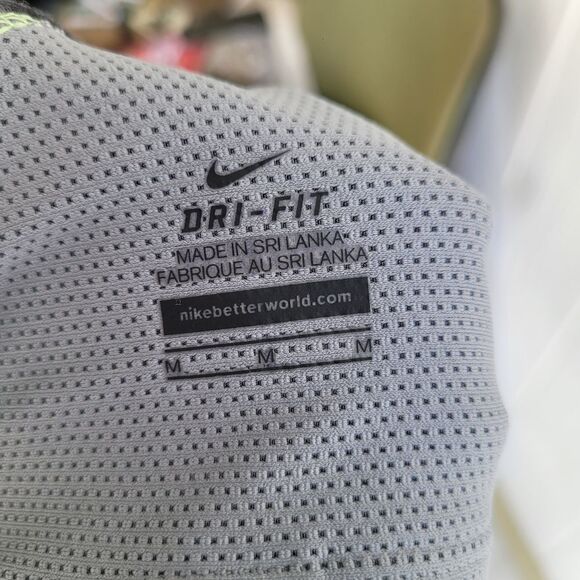 Nike Gray Stripped Tank top - Picture 3 of 3